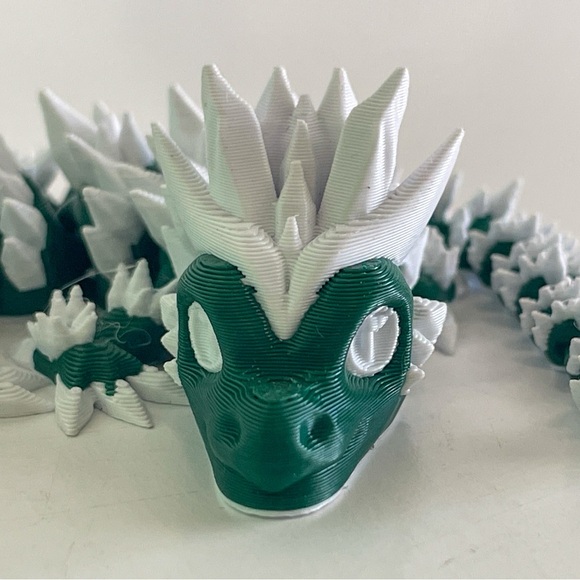 3D Printed Articulated Dragon – 12” – Handmade Fantasy Fidget - Picture 2 of 6